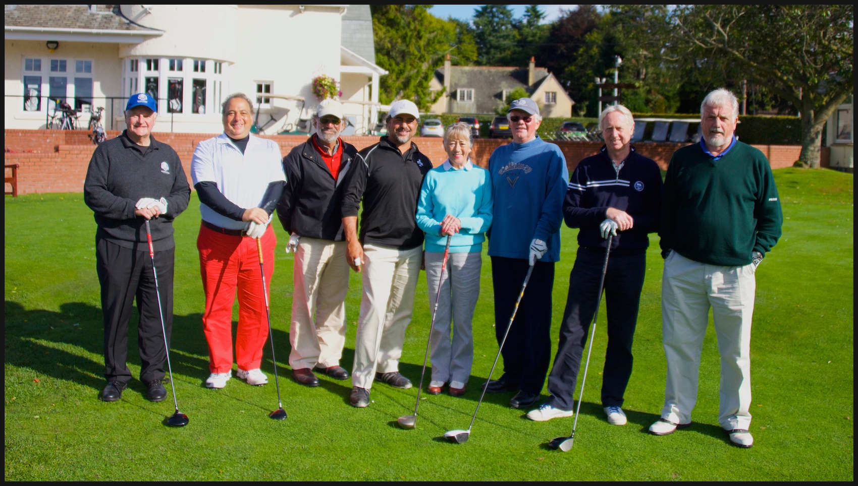 Ryder Cup Rosemount, Blairgowrie -- Graeme, Ronnie, Sandy, Mike, Margaret, Alastair, Norrie and Lister