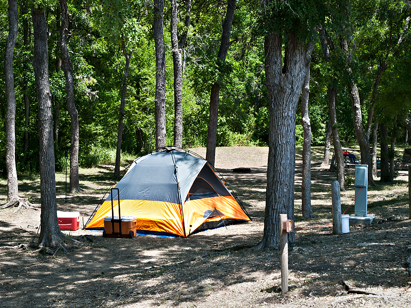 Camping near the river #1