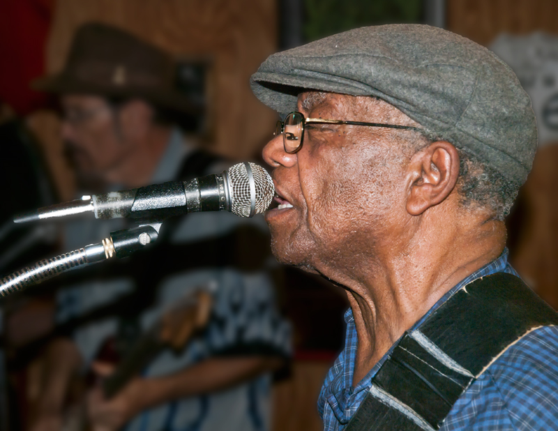 W.C. Clark singing the blues at Cafe Racers