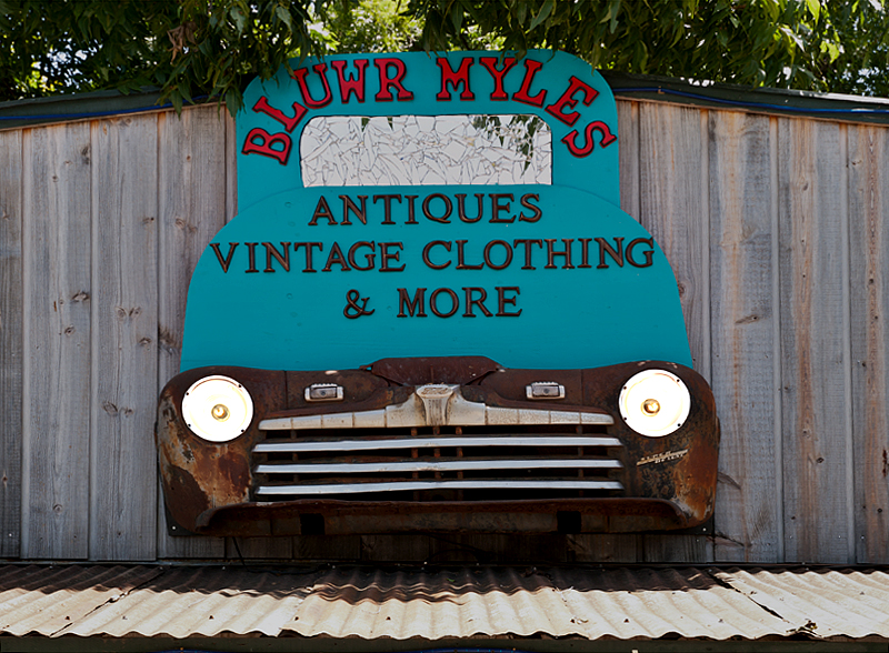 Car front sign, Bastrop, TX