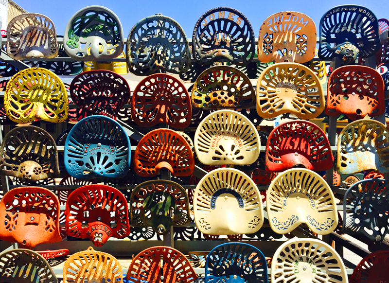 Iron Tractor seats, Bastrop, TX