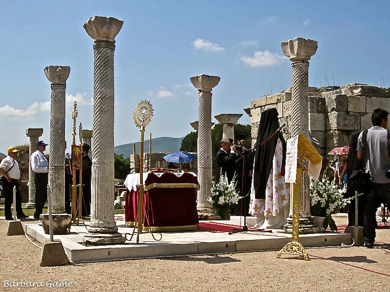 Selcuk  Basilica of St John, Greek Orthodox Service