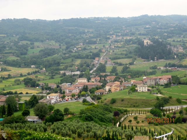 Orvieto,  view across valley