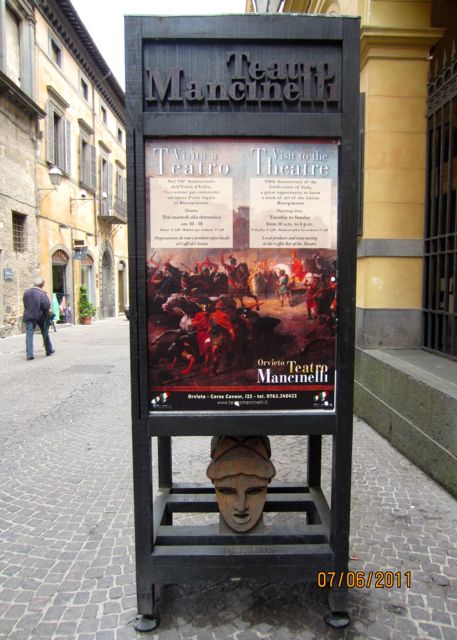 Orvieto Teatro billboard