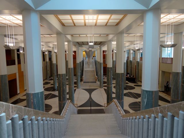 New Parliament House, marble staircase