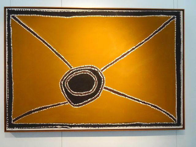 New Parliament House, work by Rover Thomas