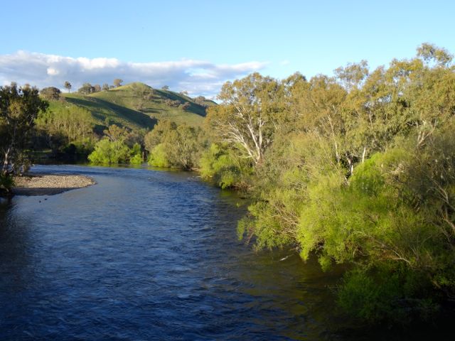 Downstream in late afternoon