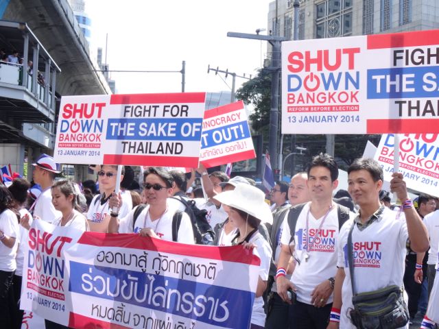 Bangkok Political Protest   2014
