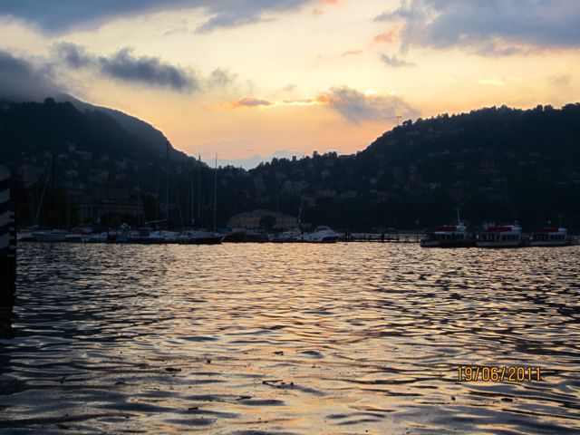 Lake Como sunset 