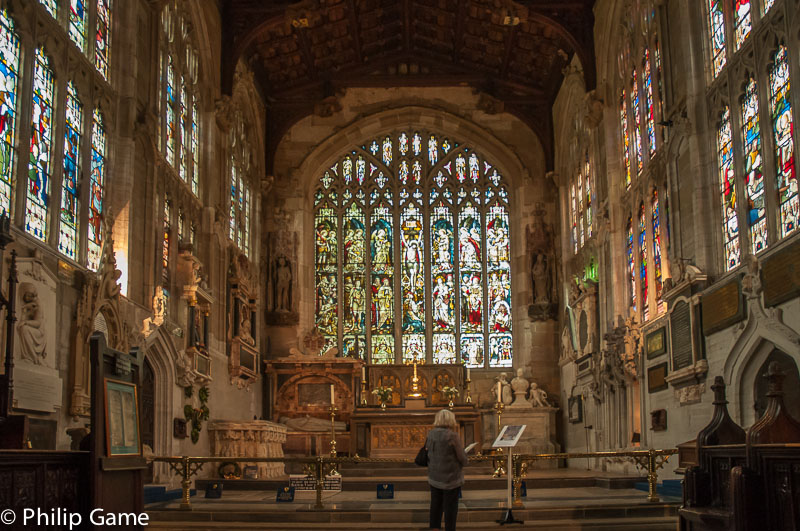 Interior, Church of the Holy Trinity, Stratford-upon-Avon {PG}