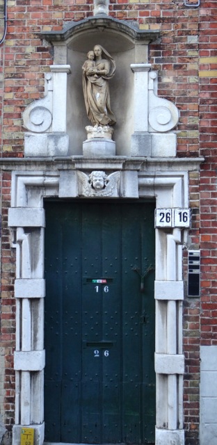Door to almshouses nearby