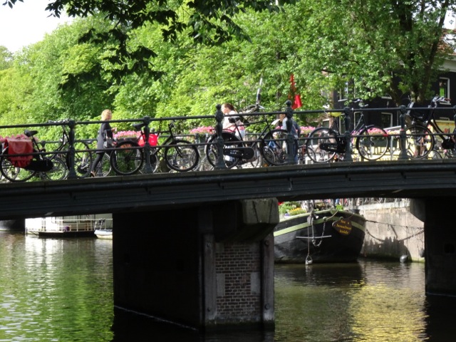 Bridge and bicycles