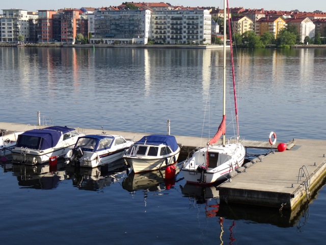 Marina below our windows