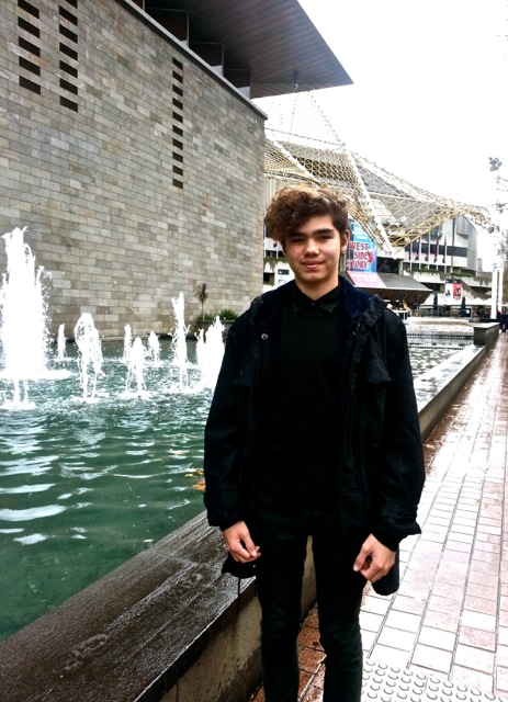 Outside the National Gallery of Victoria 2015