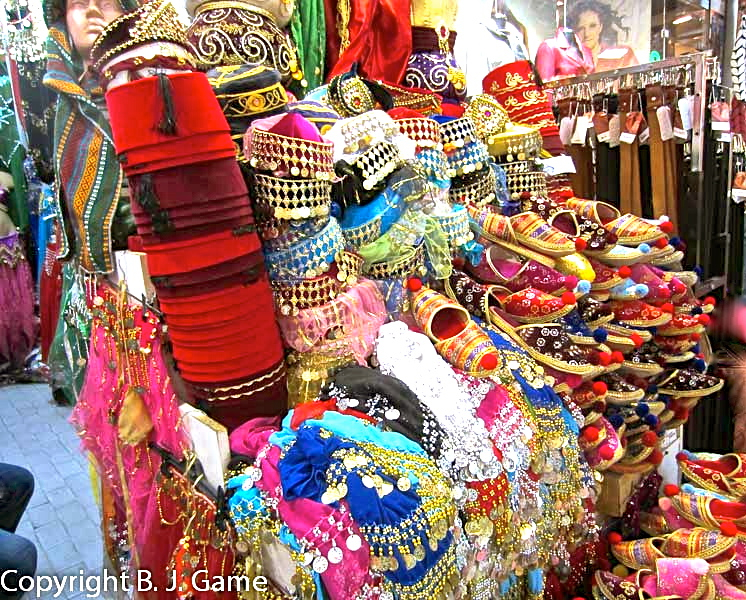 Grand Bazaar, silks, slippers and scarves