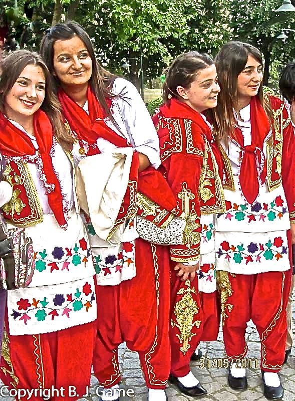 Girls in traditional costume