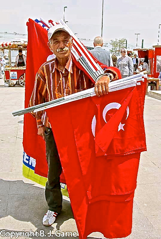 Flag seller