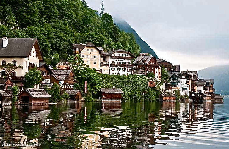 Village on the lake