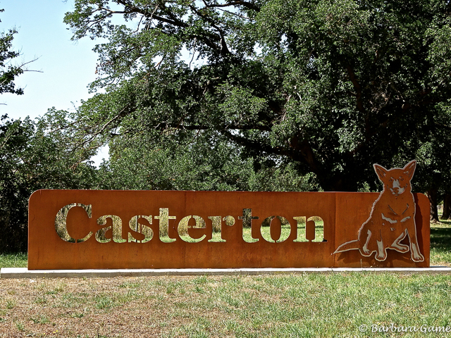 Casterton, welcome sign