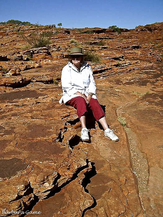 Kings Canyon Rim Walk, resting