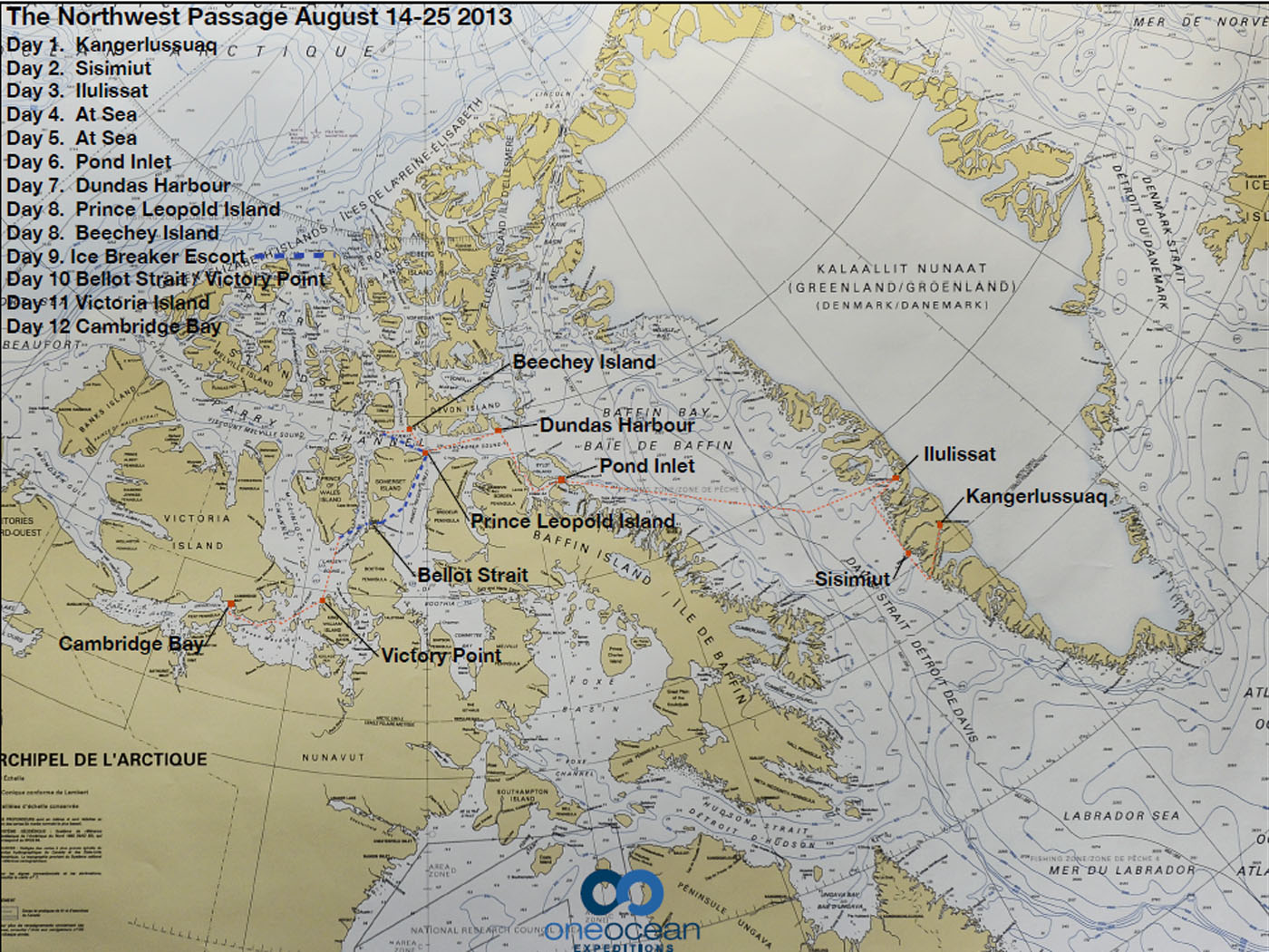 Northwest Passage route