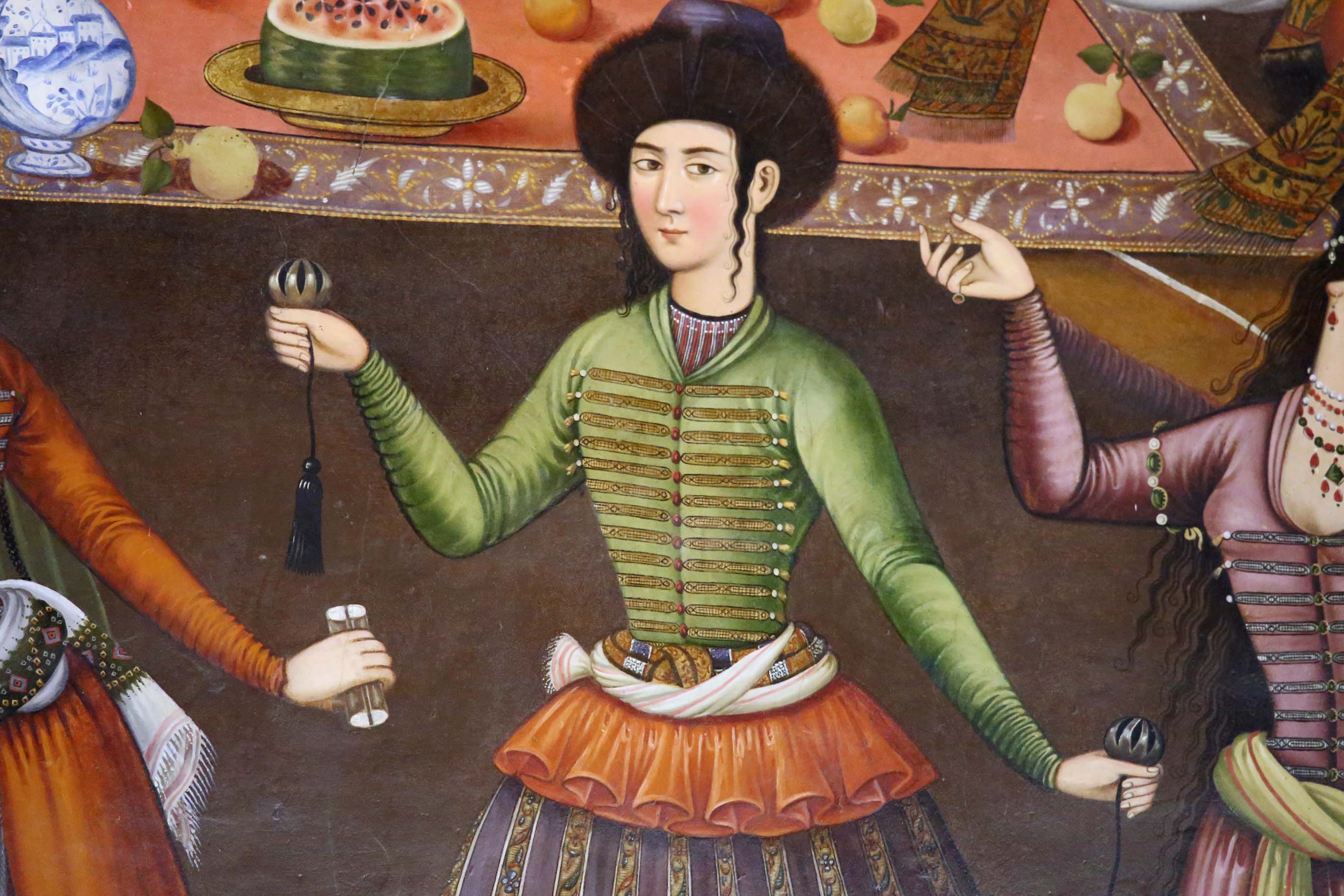 Reception by Shah Abbas II for Nader Mohammed Khan, King of Turkistan in 1646, Esfahan, Iran