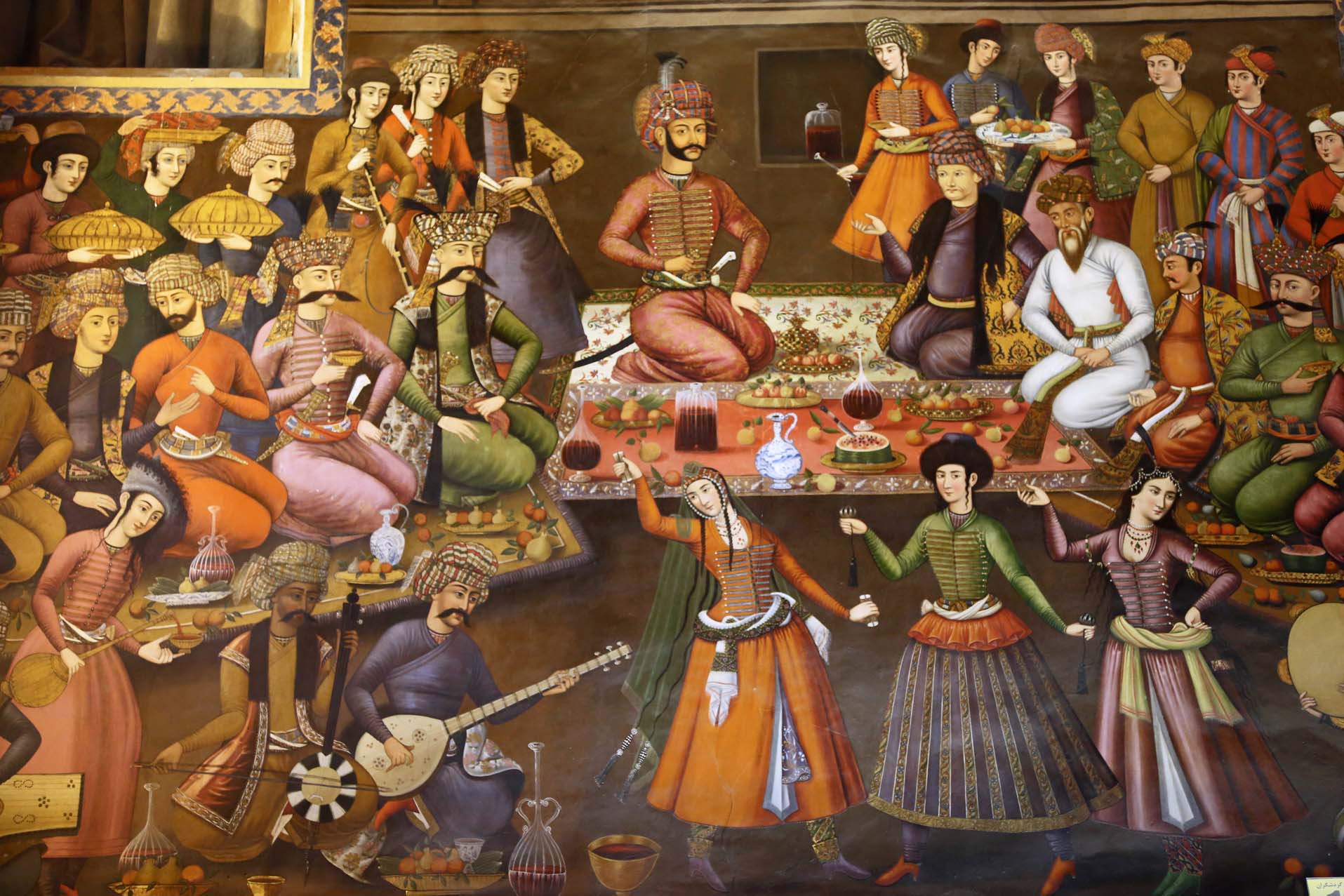 Reception by Shah Abbas II for Nader Mohammed Khan, King of Turkistan in 1646, Esfahan, Iran