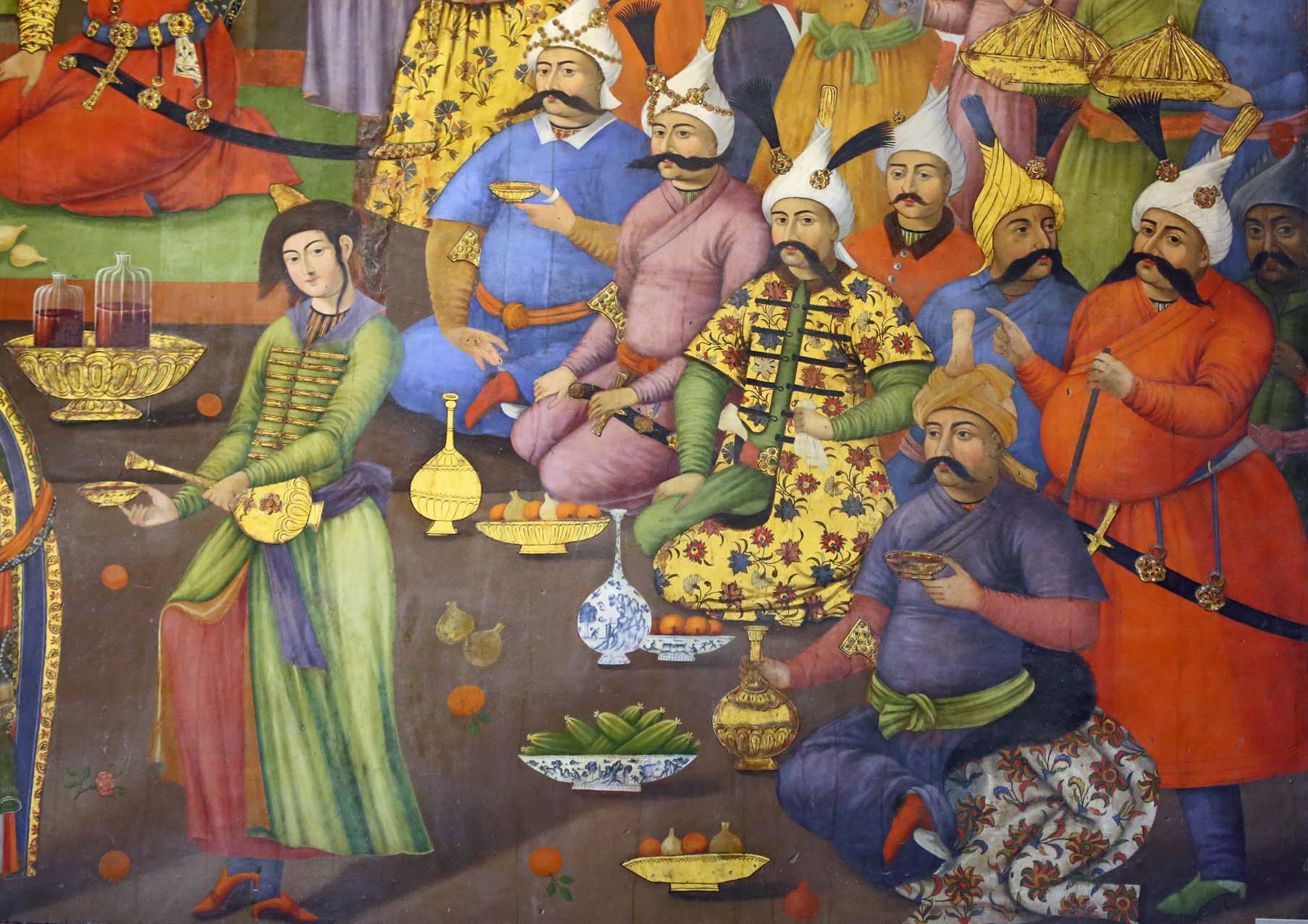 Reception by Shah Tahmasb Safavid for Homayun Mugal King of India in 1550, Esfahan, Iran