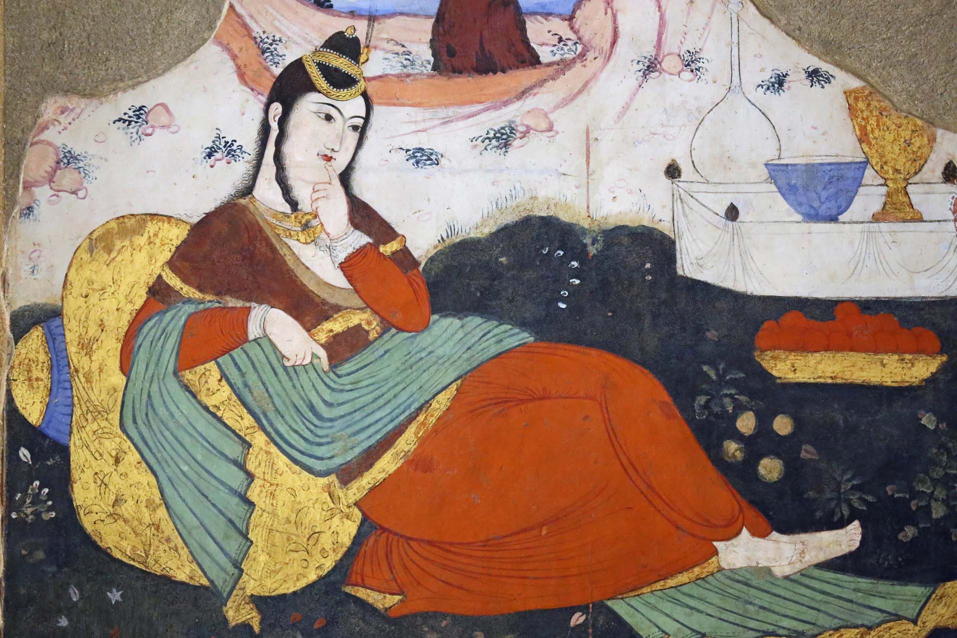 Painting detail from the Chehel Sotun Palace