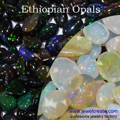 Black Opal Jewelry, Treated Black Opal Gems From Ethiopia Bring Affordability.