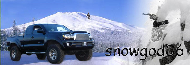 snowgod 06 w/ snowboarder on the mountian