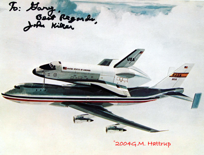 Artist conception drawing of 747 carrier plane