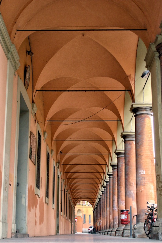 the porch of Galvani High School