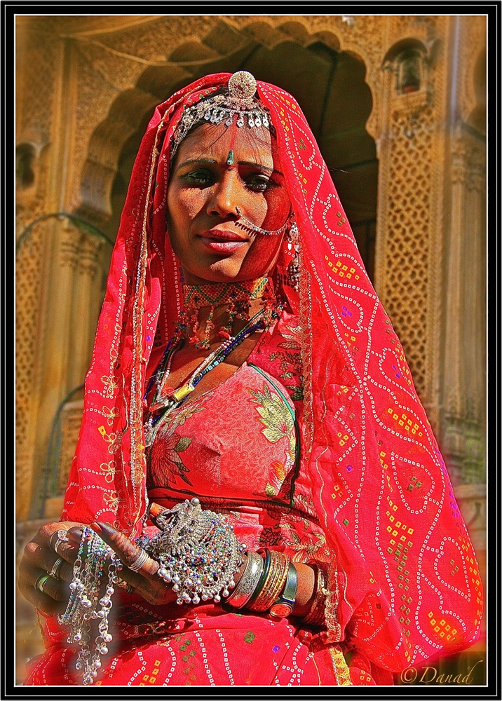 The Woman with Jewels. Jaisalmer.
