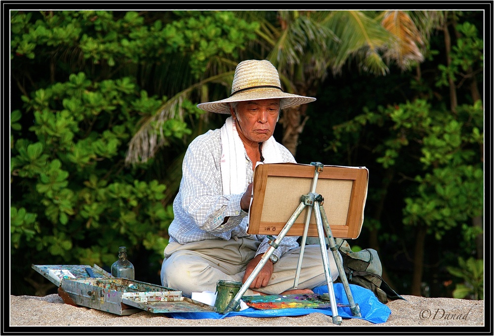 The Painter on the Beach.