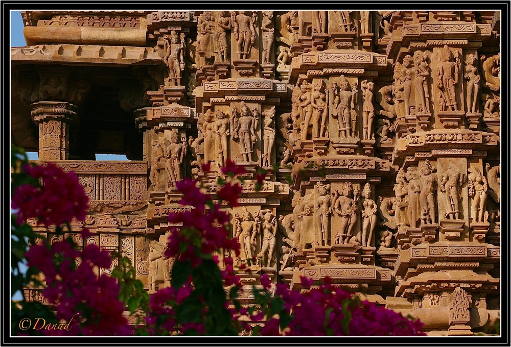 Khajuraho Temples. West Complex. Details.