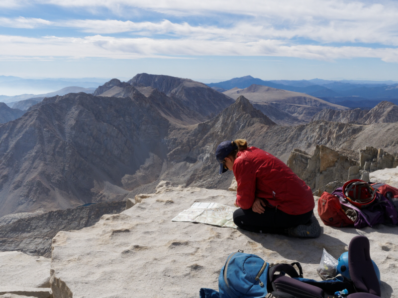 Summit of Mt Whitney (14,505ft/4421m)  