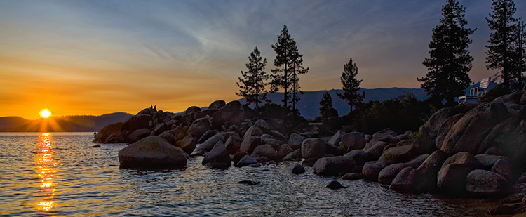 Sand Harbor Sunset... the Boys.