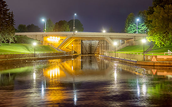 Beckwith Street Bridge At Night 20130710