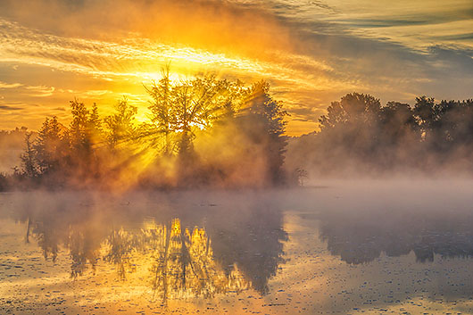 Misty Rideau Canal Sunrise 20130722