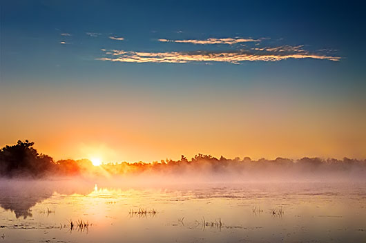 Misty Beveridge Bay Sunrise 20130727