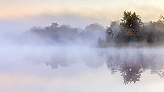 Misty Rideau Canal At Sunrise 37113