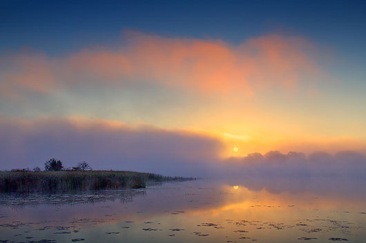 Foggy Rideau Canal Sunrise 20130919