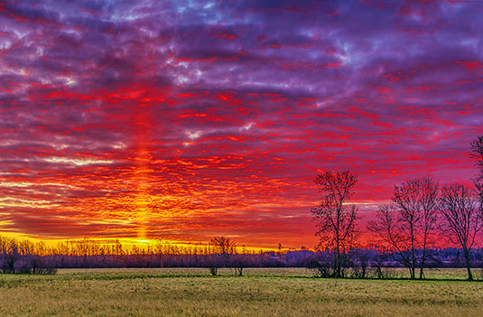 Sunrise Solar Pillar 20131109