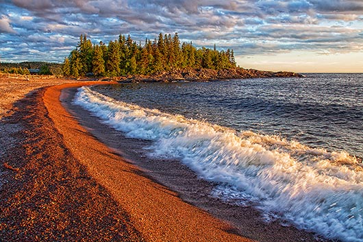 Lake Superior At Sunset 02063