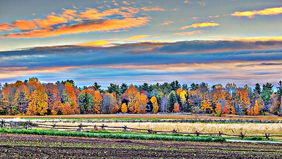 Autumn Landscape At Sunrise 20141023