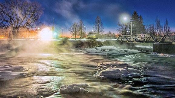 Misty Rideau Canal At Dawn 20150117