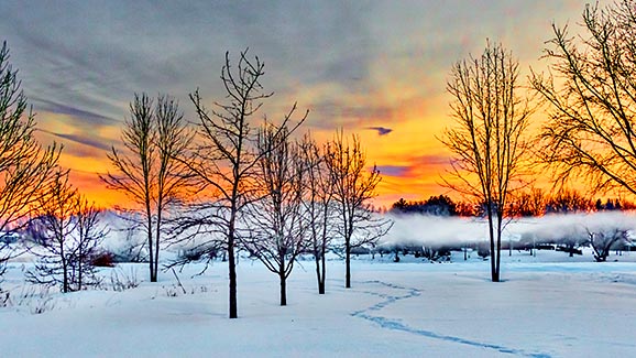 Sunrise Mist Over The Canal 20150226