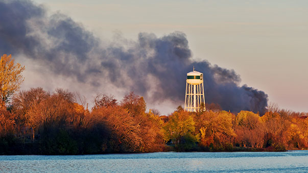 Smoke At Sunrise P1150219