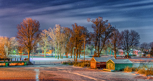 Christmas Boathouses At Nignt P1160712-3